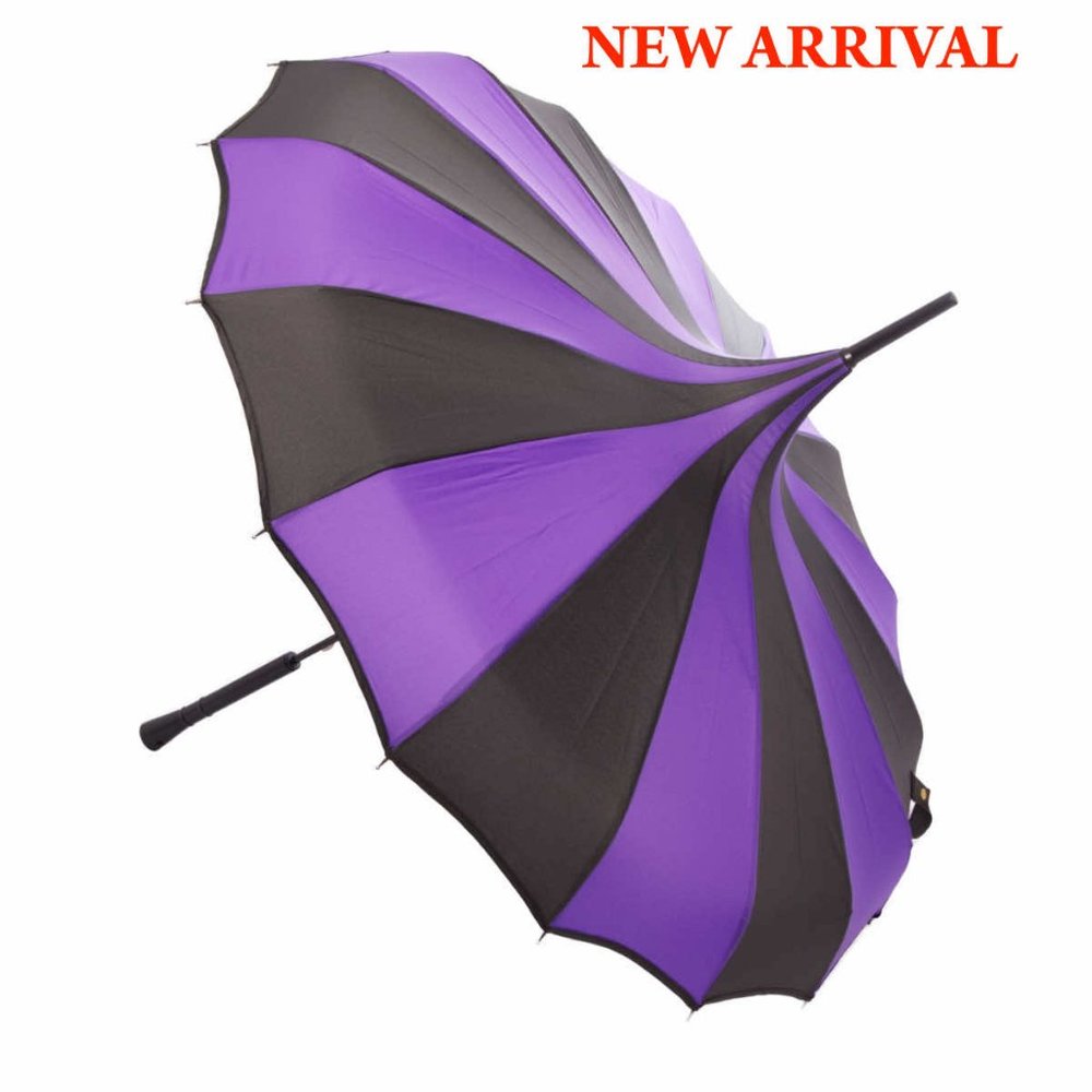 Nola Fabiola Purple and Black Parasol